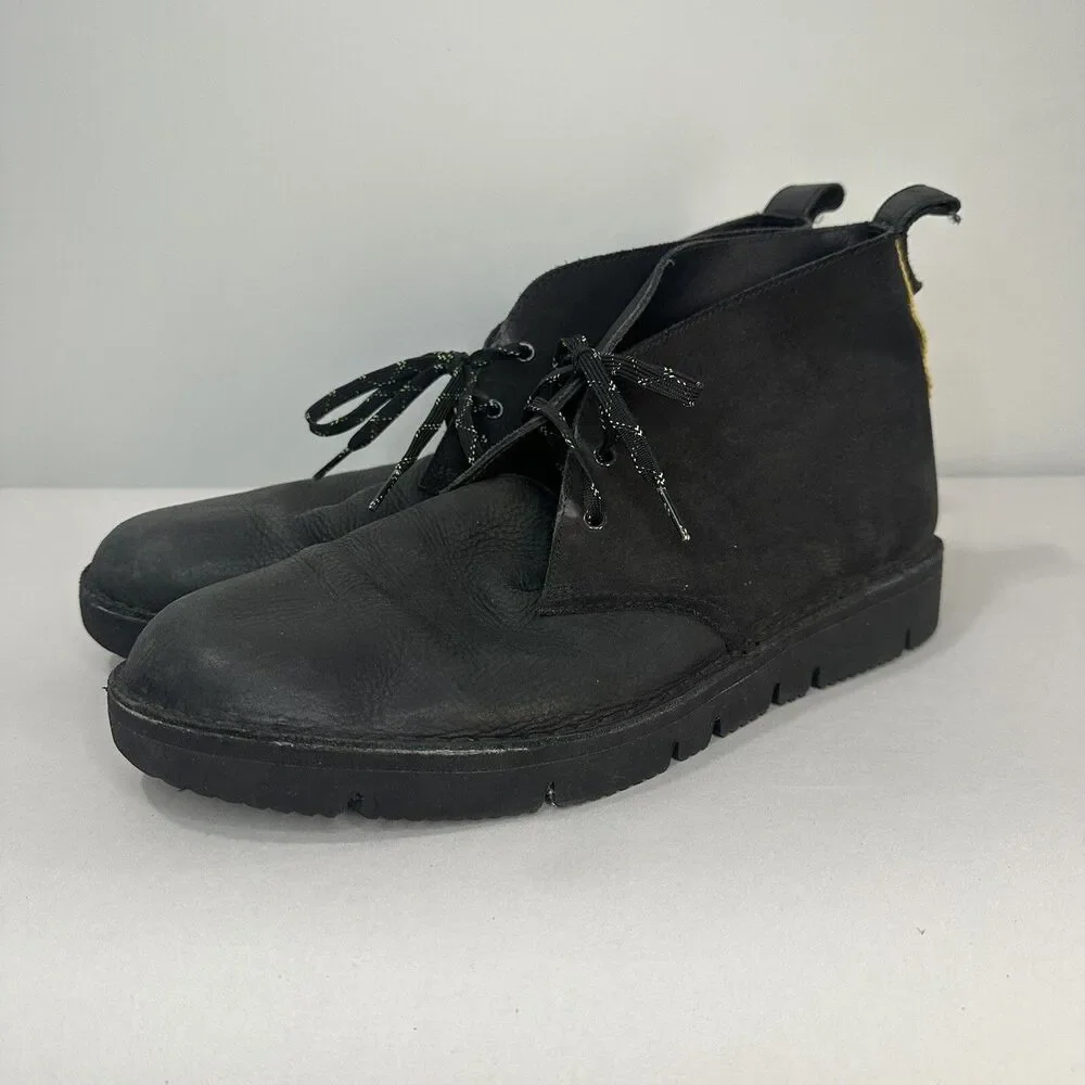 Clarks Original Desert Chukka Boot Size 13 Vintage Leather Vibram Canvas
